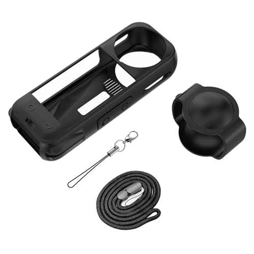 ZORBES® Silicone Protective Case for Insta360 X5, Shockproof Soft Cover with Lens Cap, All-Round Camera Body Protection, Precision Fit, Charging Port Access, Wrist Strap ZORBES® Silicone Protective Case for Insta360 X5, Shockproof Soft Cover with Lens Cap, All-Round Camera Body Protection, Precision Fit, Charging Port Access, Wrist Strap